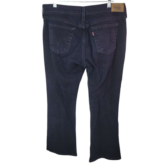 Levi's 515 Womens Size 12 Black Solid Boot Cut Jeans - Picture 6 of 11